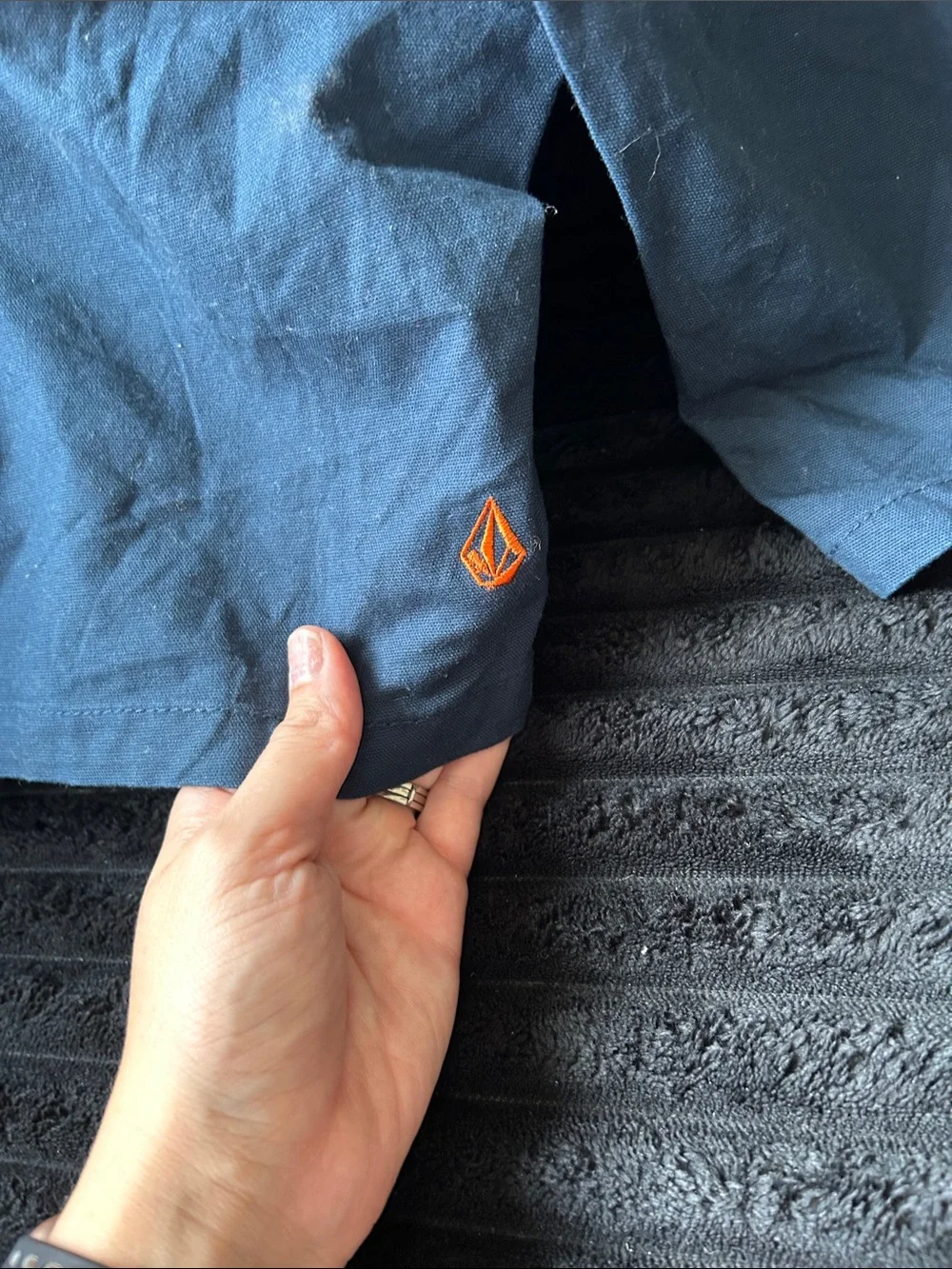 Volcom Men's Blue Cargo Shorts with Utility Pockets